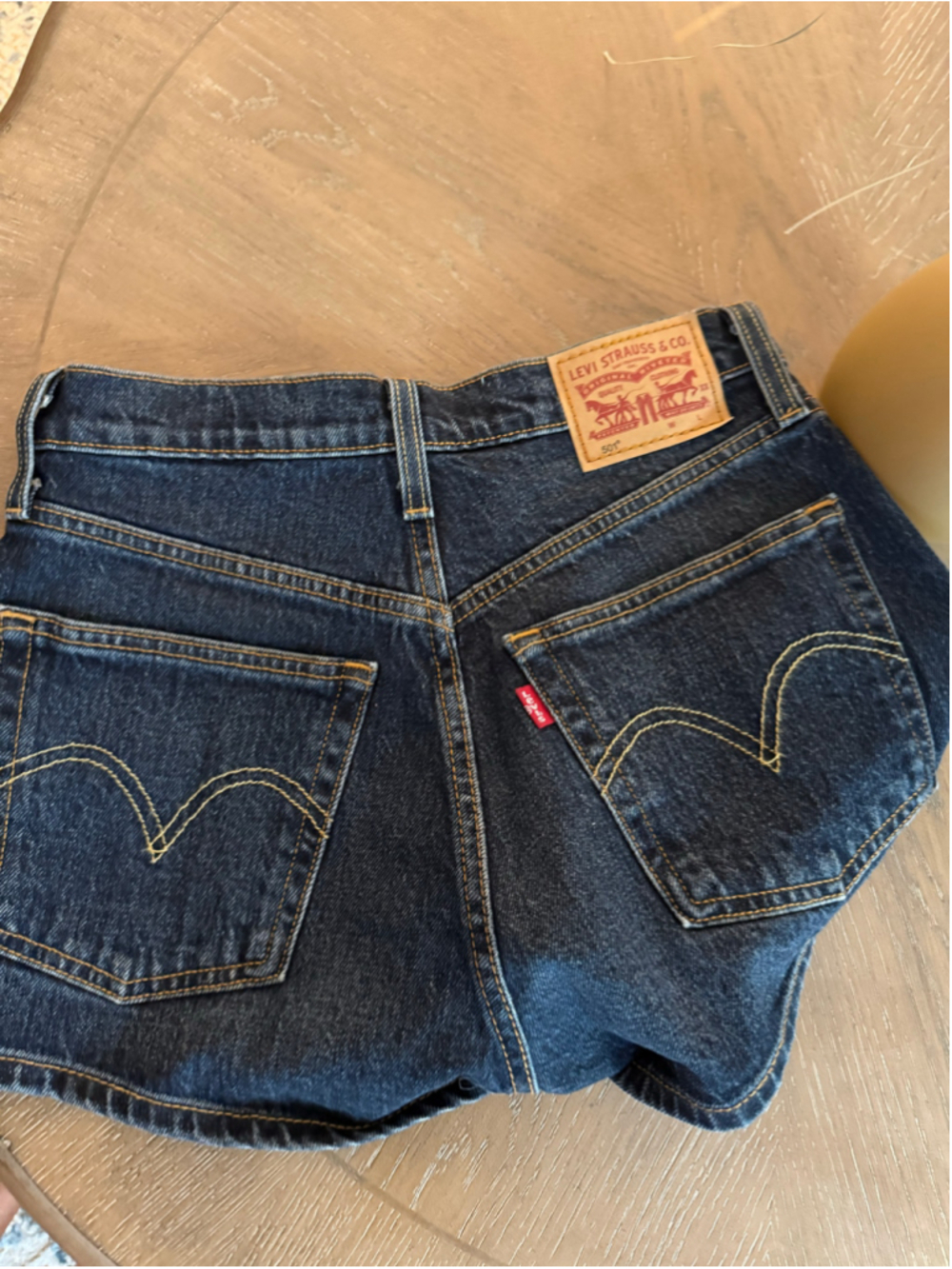 Women's Levi's 501 Jean Shorts Size 25 Blue - Picture 3 of 5